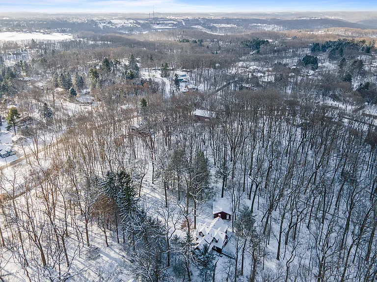 Drone shot of house