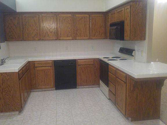 spacious kitchen with automatic dishwasher