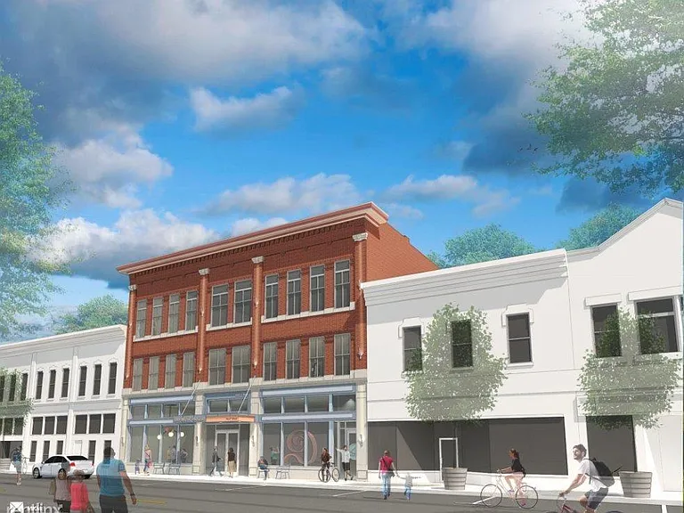 Front Facade facing 2nd Street.