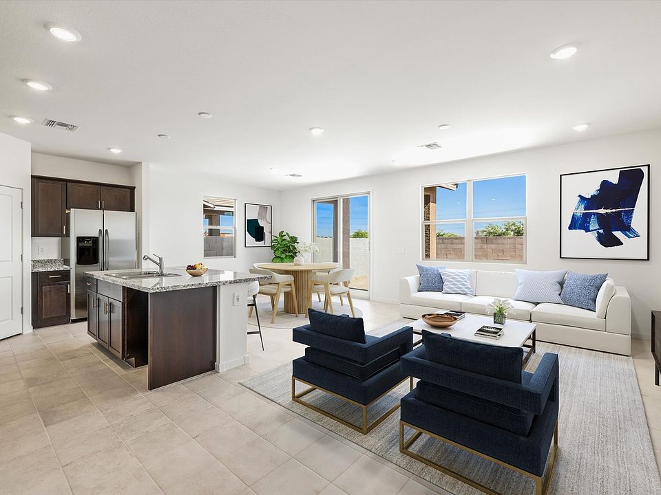 Virtual staging of the Everett floorplan at Hurley ranch in Tolleson, AZ.