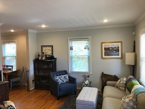 Front living room into dining area
