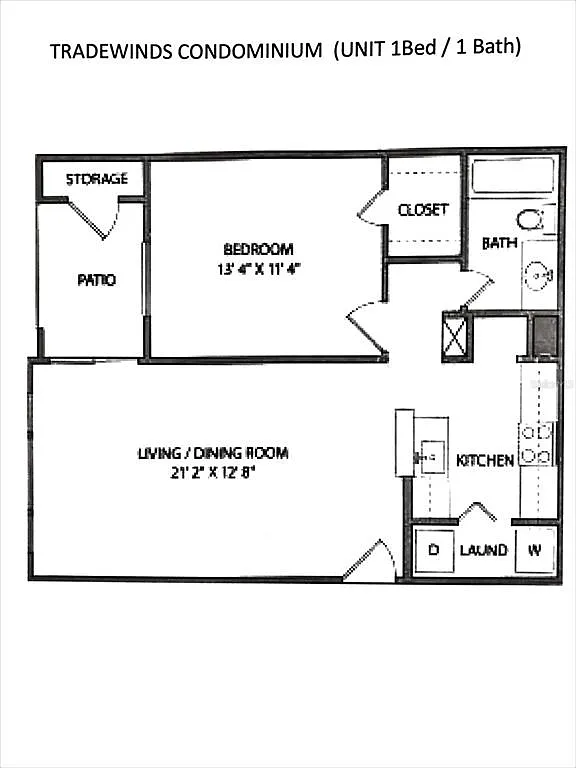 1 bed, 1.0 bath, 627 sqft, $1,300 — Photo 3