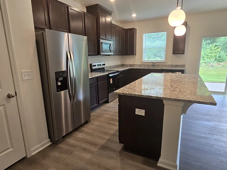 View of the kitchen from side