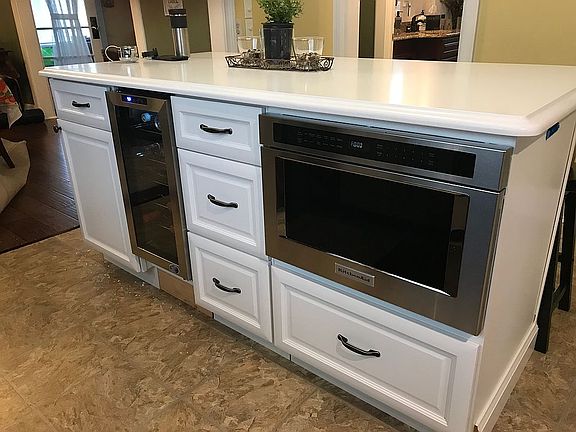 Wine Cooler and microwave