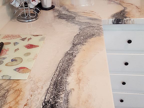 Custom kitchen counter