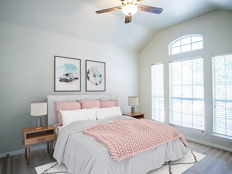 Bedroom 6. This image shows a virtually furnished space. Bedrooms come unfurnished.