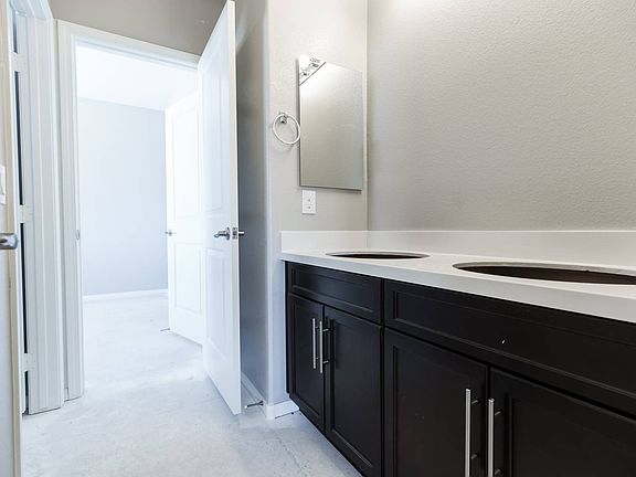 Homesite 50 has large master bathroom with upgraded counter tops