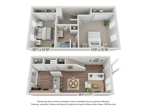 Floor plan Bentley Town