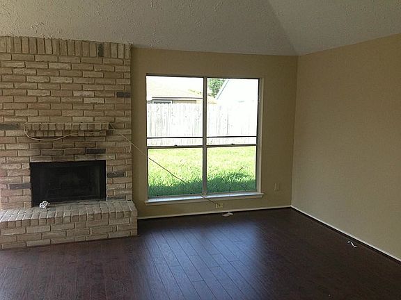 Large family room with fireplace