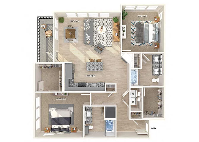 Floor plan B3
