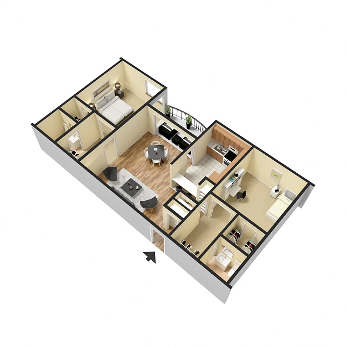 Floor plan 2 Bedroom