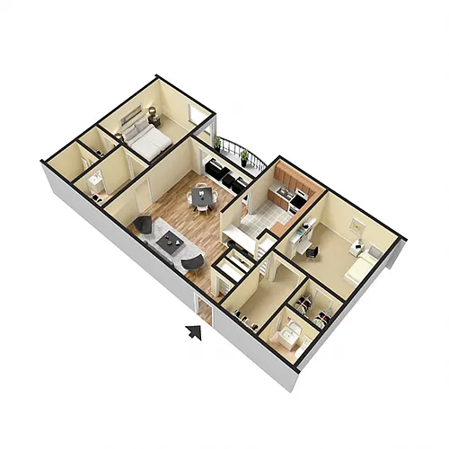 Floor plan 2 Bedroom