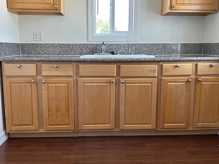 Kitchen with granite countertops