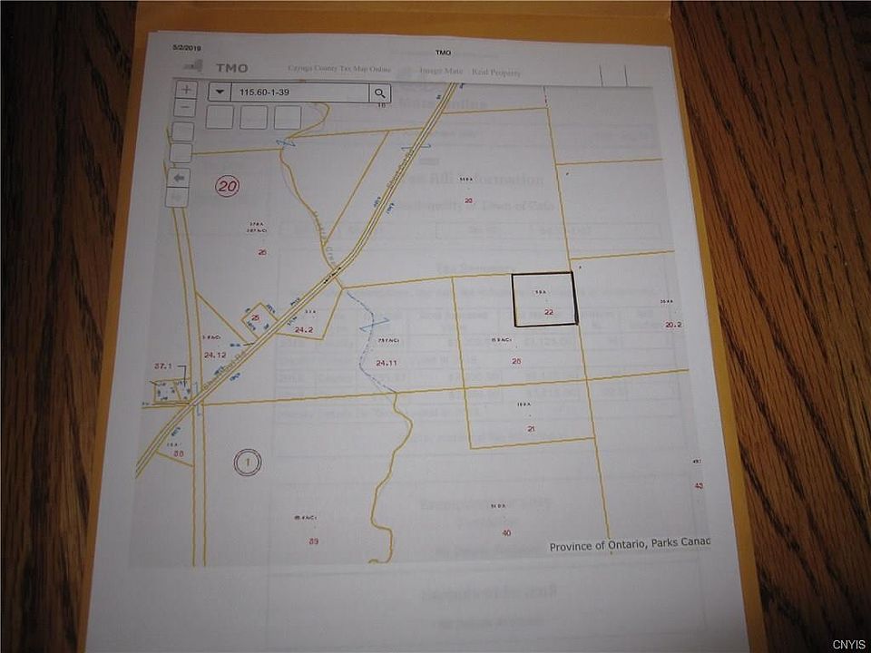 Property is landlocked.  Go to Muskrat Creek and then east.  There is an easement in the deed to cross lots.