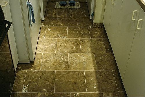 Marble in kitchen