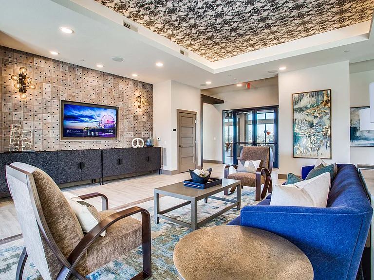 Resident lounge and entertainment space