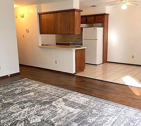 Open Kitchen, dining and living area