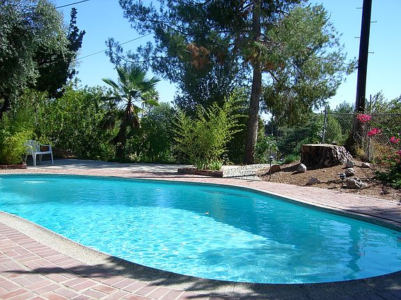 Pool view from living room