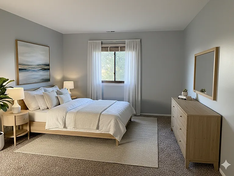 AI Staged - Primary Bedroom
