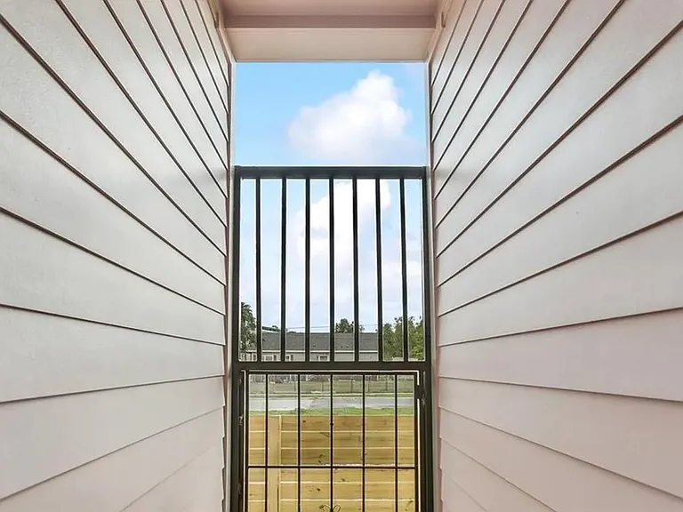View from side door