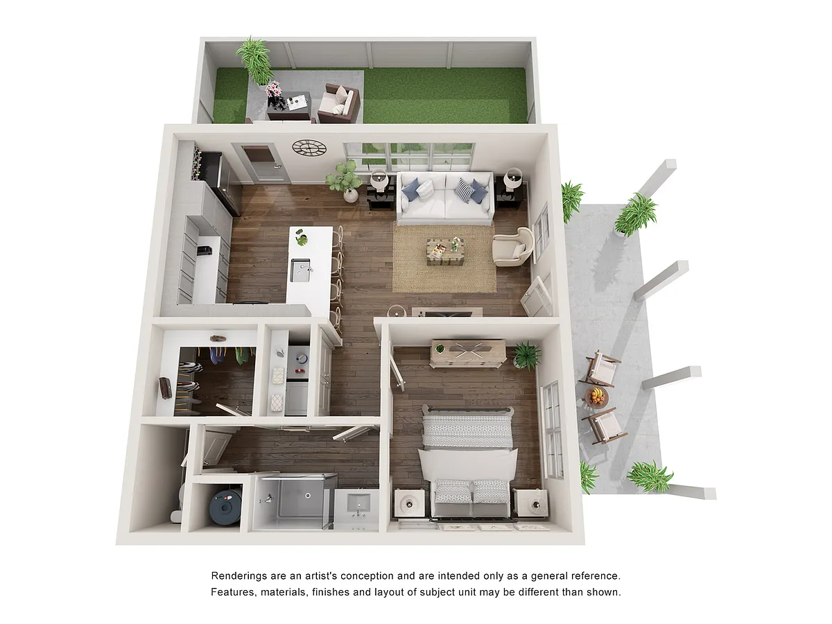 Floor plan 1 Bed Apollo Twin
