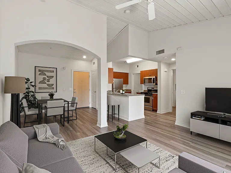 Spacious living rooms