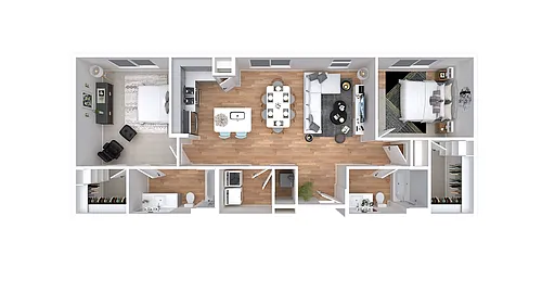 Floor plan 2X2-1098