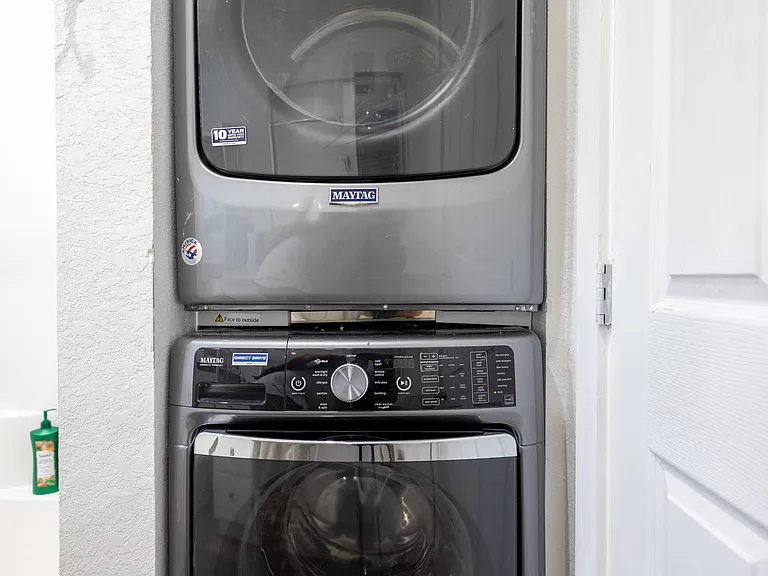 upstairs washer and dryer (electric)