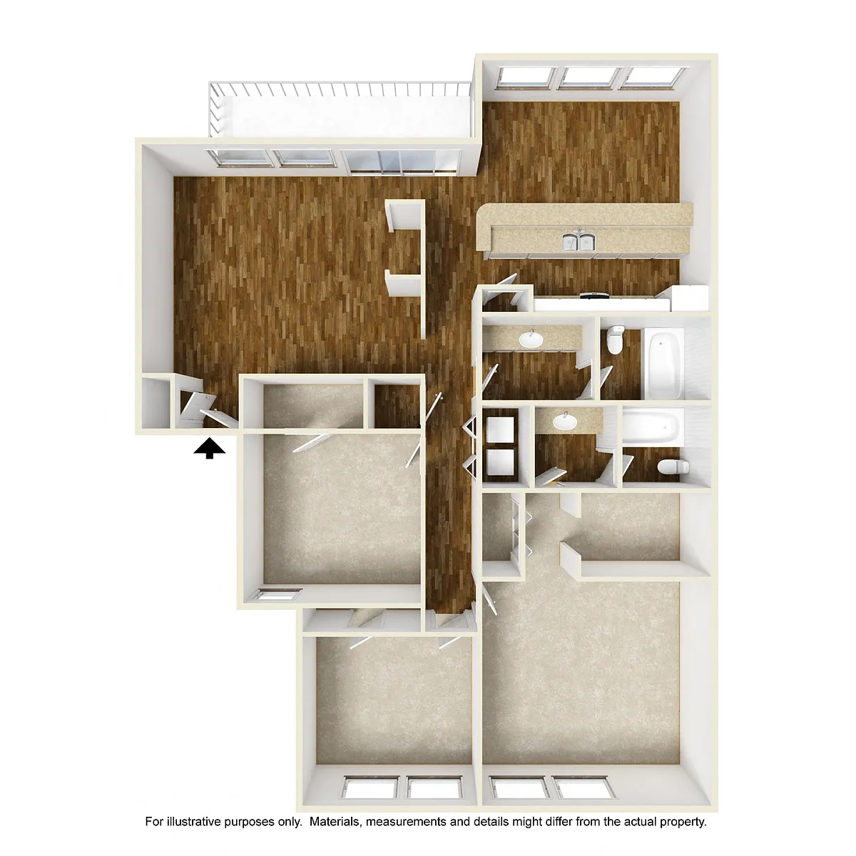 Floor plan Pinehurst-C1