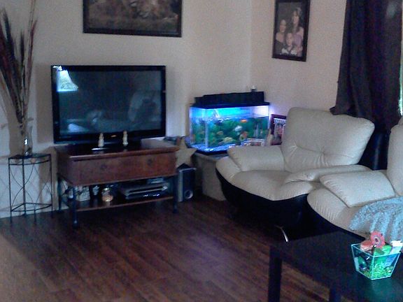 Family Room with Hardwood Floors