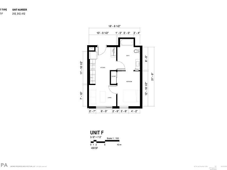 Unit F Floor Plan Unit F Floor Plan