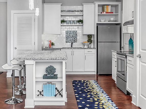 Hardwood-style flooring throughout