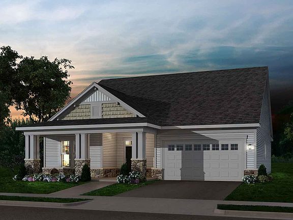 Elevation 2 of the Quincy II a home design offered at Heritage Shores in Bridgeville DE by Brookfiel