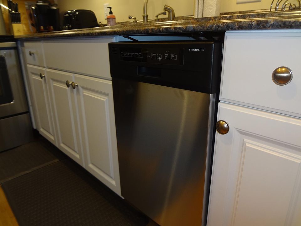 Kitchen and dishwasher.