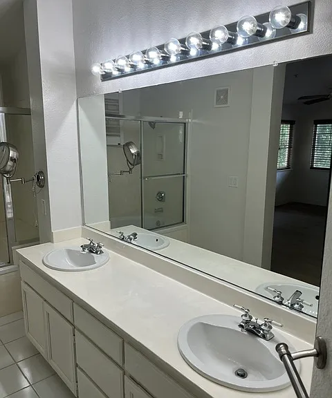 Master Bathroom With Double Sinks
