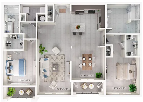 Floor plan Queen