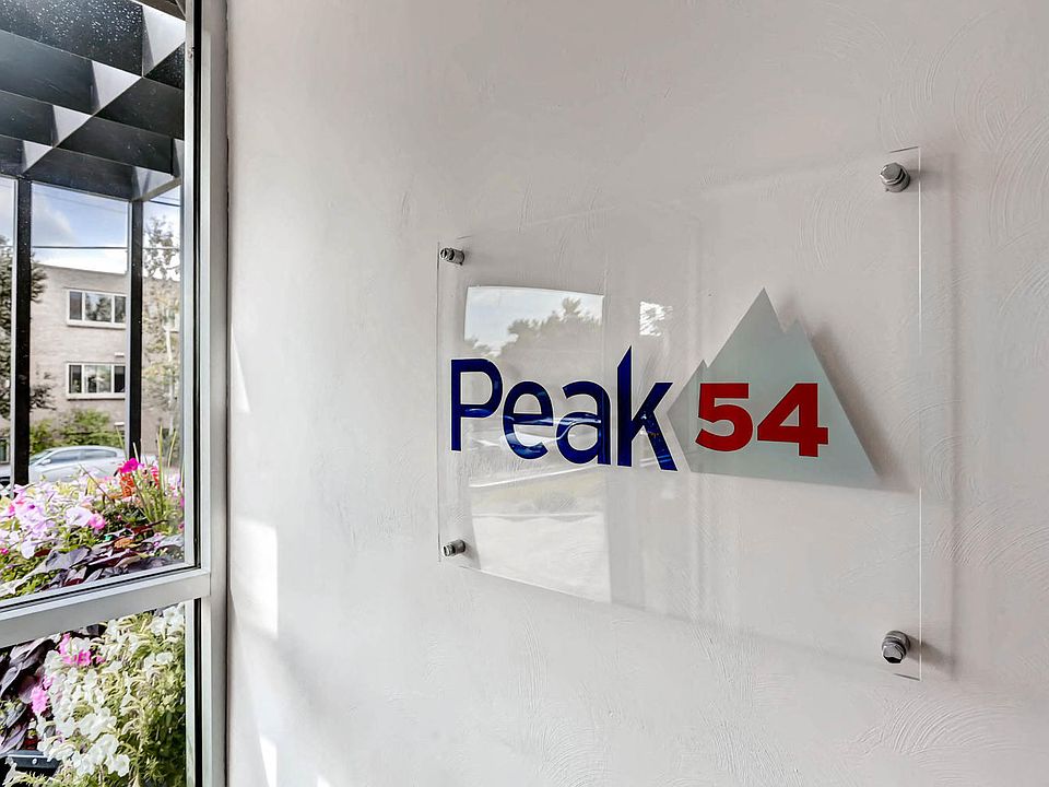 Peak 54 Apartments Building Signage in Denver, Colorado