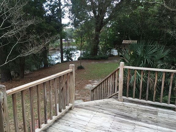 Deck view of pond