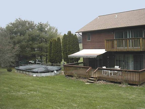 Back yard with deck & Pool