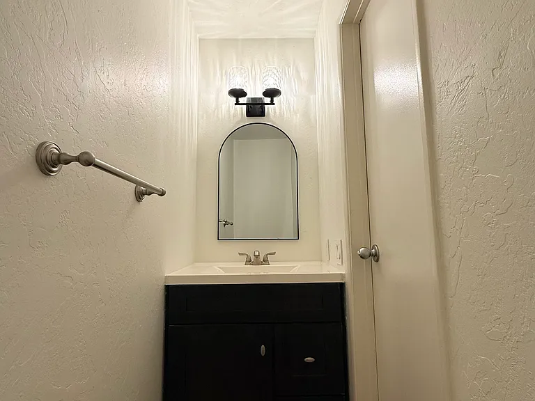 Upstairs half bath