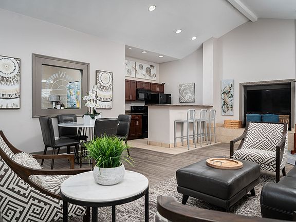 Step inside our welcoming clubhouse, featuring a cozy lounge area, dining space, and fully equipped kitchen.