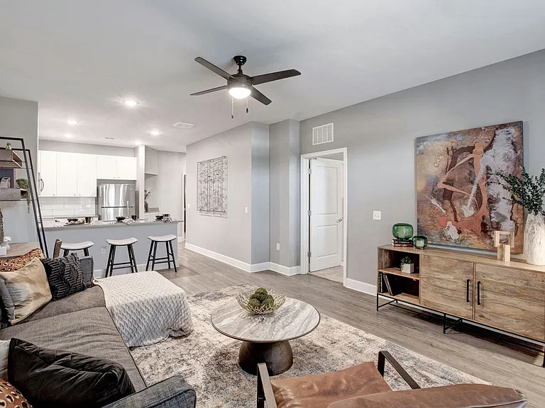 Kitchen and Living Room