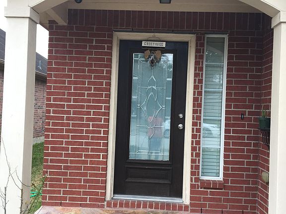 Travertine stone on porch
