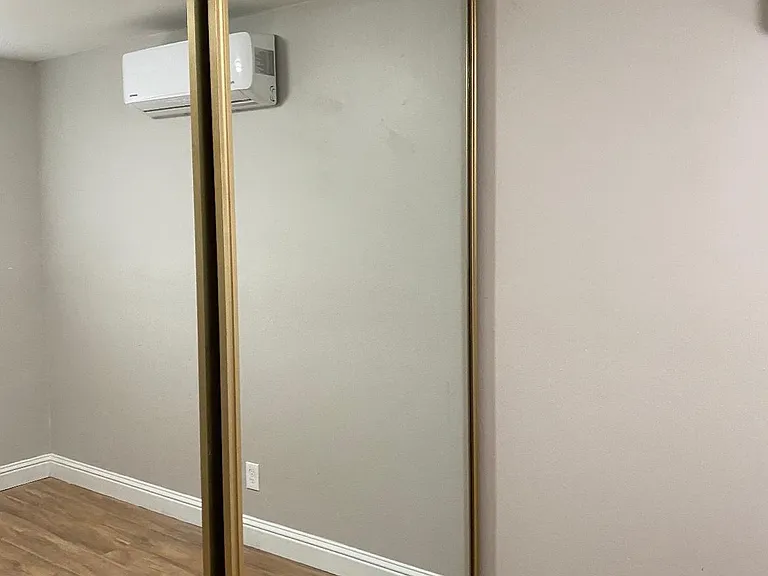 new closet doors. good storage