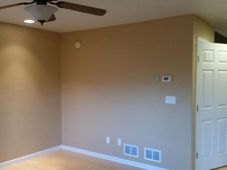 Back wall of living room