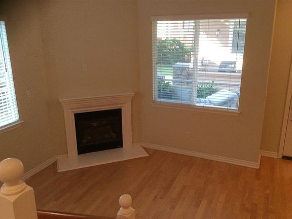 Gas fireplace in front living room