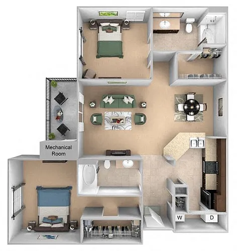 Floor plan B2 (Crawford)