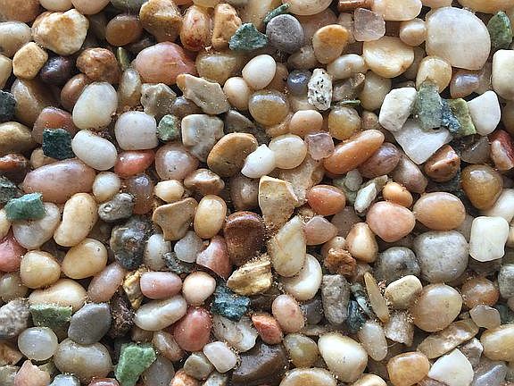 Pebble tech floor throughout