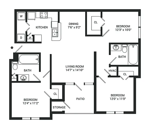 Floor plan Cinder