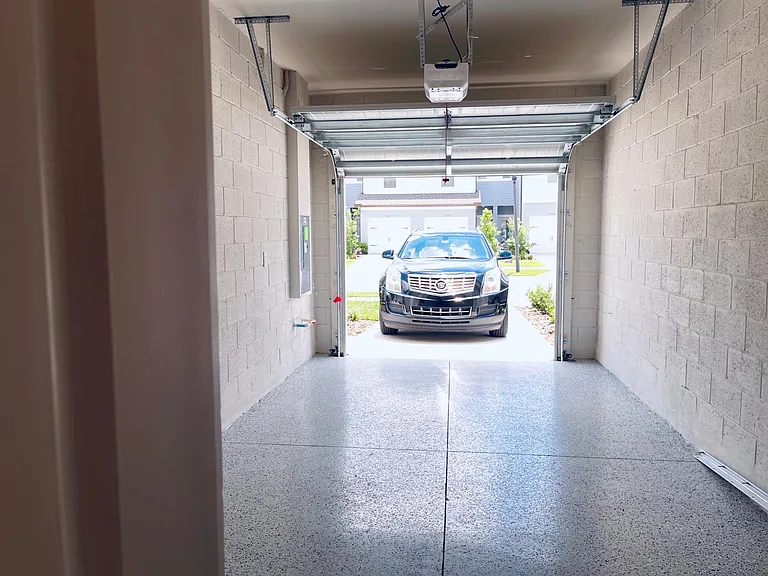 One car attached garage